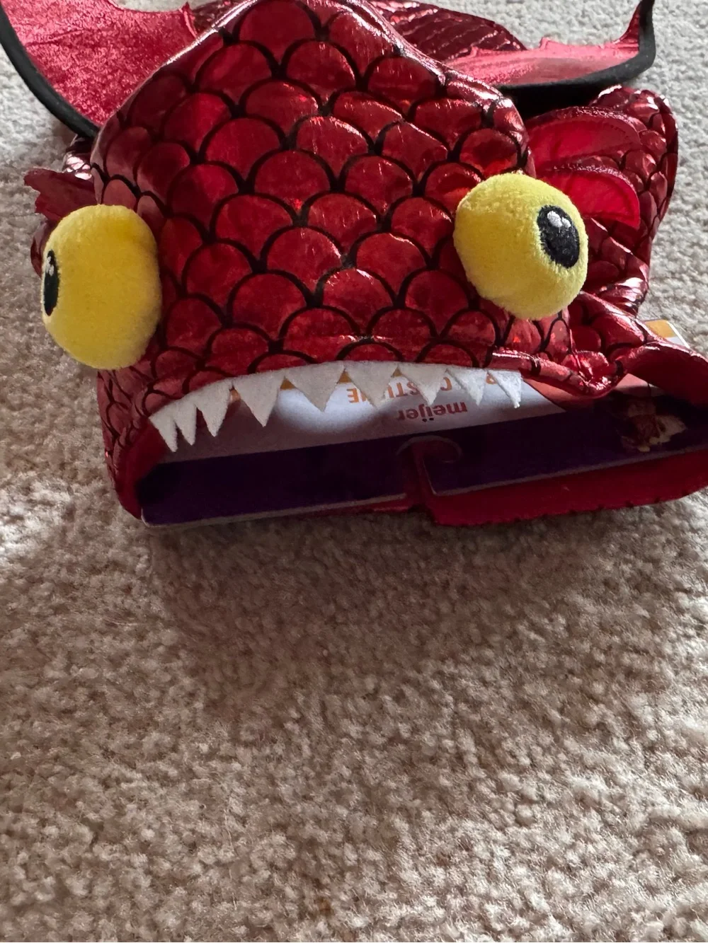 Red Dragon DogCostume Hat and Cape Set